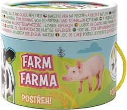 Jeu de cartes d’observation FERME avec livre de coloriage