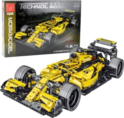 Kit de construction voiture de course R.S.18 1:10 jaune (1093 pièces)