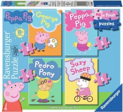 Mes premiers puzzles Peppa Pig 4-en-1 (2–5 pièces) RAVENSBURGER