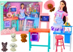 Set de médecin avec poupée, animaux et accessoires