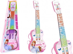 Guitare électrique avec princesse pour enfants lumières mélodies rose