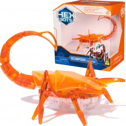 Hex Bots figurine scorpion mobile avec lumière LED – jouet sensoriel orange de SPIN MASTER