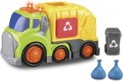 Kiddy camion-benne à ordures avec effets lumineux et sonores 19,5 cm avec poubelle