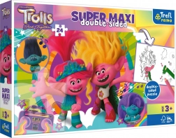 Puzzle recto-verso TREFL Trolls 3 Joyeux jour des trolls SUPER MAXI 24 pièces