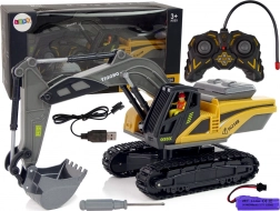 Pelle Caterpillar télécommandée 2,4G Jaune