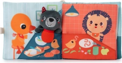 Livre textile avec marionnette à doigt – le loup Ludvík apprend à manger