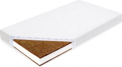Matelas pour enfant New Baby Standard 120 × 60 × 11 cm coco–mousse–coco blanc