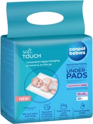 Canpol babies alèses hygiéniques multifonctions 33 × 45 cm, 20 pcs