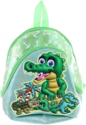 Sac à dos enfant 3D dinosaure, menthe