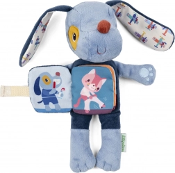 Lilliputiens chien en peluche avec livre d’histoires Jules