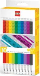 Stylos gel LEGO – assortiment de couleurs, 10 pcs