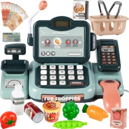 Caisse enregistreuse pour enfants avec écran LCD, 24 pièces