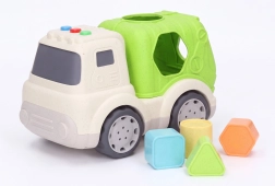 Jeu d’encastrement en forme de camion-poubelle avec effets lumineux et sonores