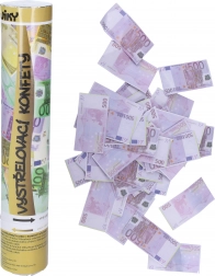 Canon à confettis de fête EURO 30 cm