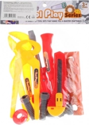 Set d’outils en plastique pour petits bricoleurs en sachet