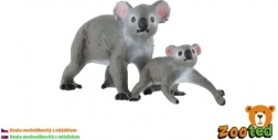 Koala avec son petit – lot de 2 figurines en plastique 4–6 cm