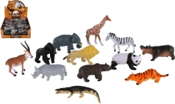 Set d’animaux en plastique de safari 5–10 cm, assortiment d’espèces