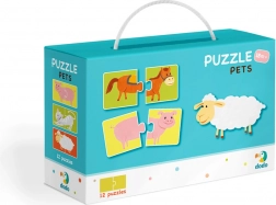 Puzzle Duo Animaux - 12x 2 pièces