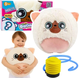 Balle sauteur en peluche BIGCUTEPET chaton 50 cm avec pompe