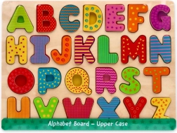 Puzzle en bois alphabet – lettres majuscules
