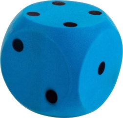Androni cube en mousse souple 10 cm – bleu