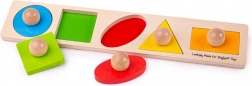 Puzzle en bois formes à encastrer Bigjigs Baby