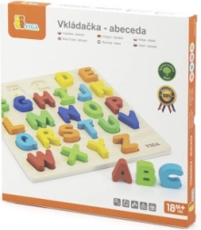 Puzzle encastrable en bois avec lettres pour enfants