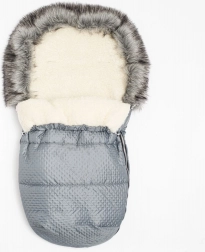 Chancelière d’hiver avec laine New Baby Lux Wool, graphite