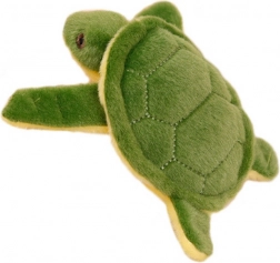 Petite tortue en peluche avec sifflet et porte-clés vert 15 cm