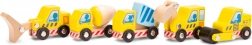 Set de véhicules de chantier en bois pour enfants