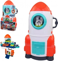 Fusée spatiale avec accessoires à piles