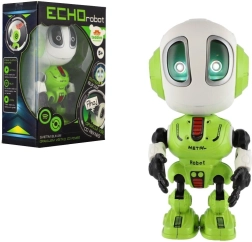 robot echo vert 12 cm avec son et lumière à piles