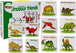 puzzle éducatifs dinosaures – 10 paires en anglais