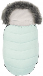 Chancelière pour enfant avec fausse fourrure NEW BABY, gris clair