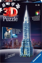Ravensburger puzzle 3D Édition Nuit Chrysler avec éclairage LED