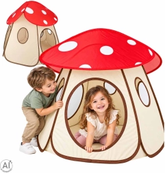 Tente pliable pour enfants en forme de champignon