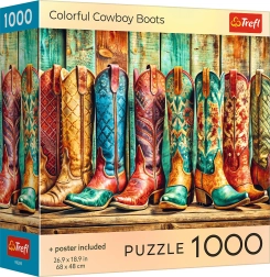 Puzzle Trefl bottes de cow-boy colorées 1000 pièces