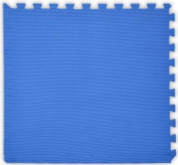 Tapis en mousse pour enfants - bleu foncé, 1 pièce avec bordures