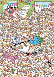 Puzzle JUMBO Jan van Haasteren Expert : Hourra, Jan fête ses 90 ans ! 500 pièces