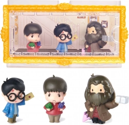 Harry Potter Micro Magical Moments – mini figurines Harry, Hagrid et Dudley avec vitrine