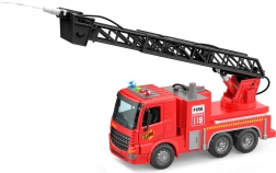Camion de pompiers avec pulvérisation d’eau et effets 30 cm