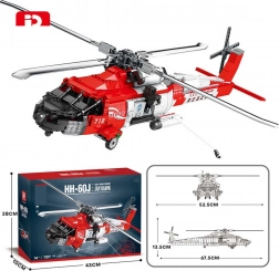 Jeu de construction hélicoptère de sauvetage HH-60J Jayhawk 1137 pièces