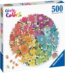 puzzle Ravensburger cercle de couleurs – fleurs 500 pièces