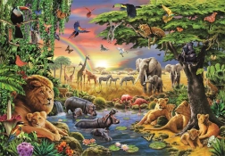 Puzzle Rencontre africaine 2000 pièces