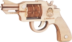 Woodcraft puzzle 3D en bois revolver à élastiques Colt