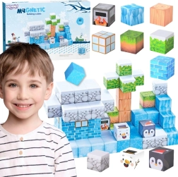 Woopie blocs de construction magnétiques – monde hivernal 66 pcs