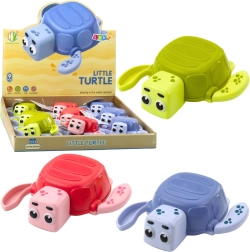 Petite tortue de bain à remonter et flottante – assortiment de couleurs
