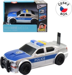 Voiture de police à piles avec lumière et son