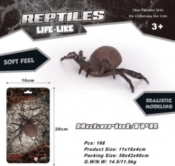 araignée en caoutchouc souple 16 cm