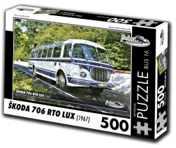 Puzzle RETRO-AUTA Škoda 706 RTO LUX autobus 500 pièces